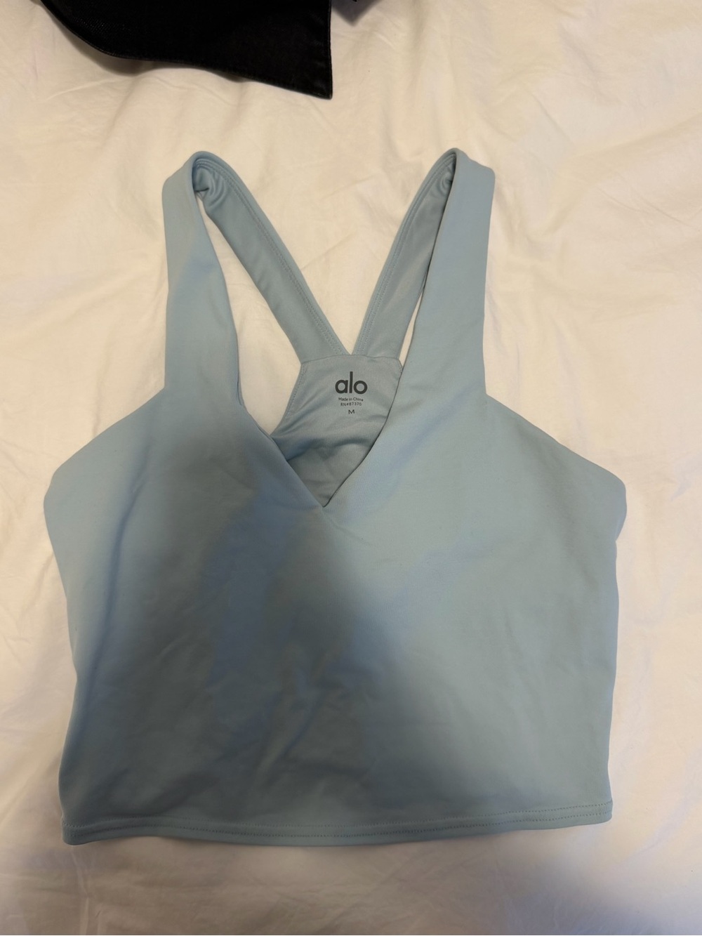ALO Yoga Pale Blue Airbrush Tank Top
